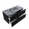 Mondiaz Vica Dlux badmeubel 100cm Urban - Cloud wastafel Lava midden - zonder kraangat