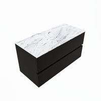 Mondiaz Vica Dlux badmeubel 100cm Urban - Cloud wastafel Glace rechts - zonder kraangat