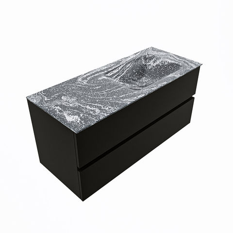 Mondiaz Vica Dlux badmeubel 110cm Urban - Cloud wastafel Lava rechts - met 1 kraangat