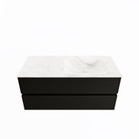 Mondiaz Vica Dlux badmeubel 110cm Urban - Cloud wastafel Ostra rechts - met 1 kraangat
