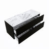 Mondiaz Vica Dlux badmeubel 120cm Urban - Cloud wastafel Glace midden - zonder kraangat