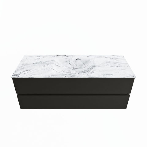 Mondiaz Vica Dlux badmeubel 130cm Urban - Cloud wastafel Glace midden - met 1 kraangat
