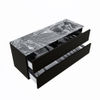 Mondiaz Vica Dlux badmeubel 130cm Urban - Cloud wastafel Lava rechts - zonder kraangat