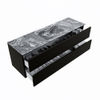 Mondiaz Vica Dlux badmeubel 150cm Urban - Cloud wastafel Lava midden - zonder kraangat