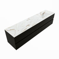 Mondiaz Vica Dlux badmeubel 200cm Urban - Cloud wastafel Frappe rechts - met 1 kraangat