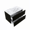 Mondiaz Vica Dlux badmeubel 80cm Urban - Cloud wastafel Glace midden - zonder kraangat