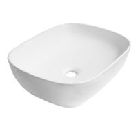 Brauer Wind opzetwastafel 49x39cm keramiek wit