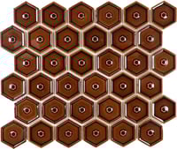 The Mosaic Factory Osiris Hertman mozaïektegel 5,1x5,9cm - Creme Caramel