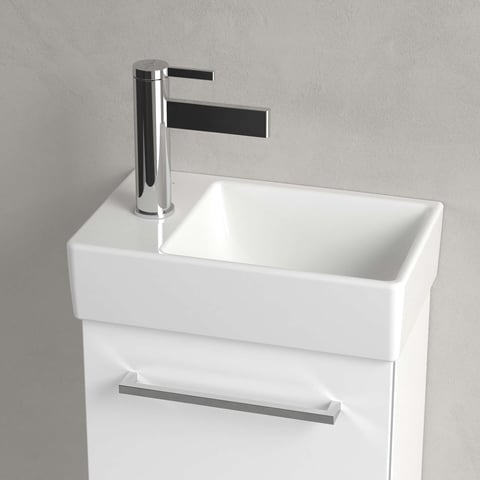 Villeroy & Boch Avento fontein 36x22cm - kraangat links - wit CeramicPlus