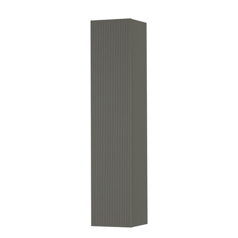 Ink Hoge kast tbv grepen - 169x36cm - 1 deurs - links/rechts - verticaal gefreesd - mat beton groen