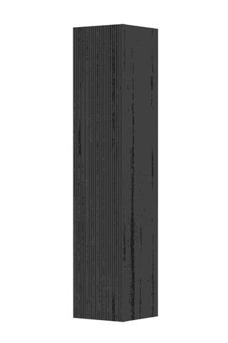 Ink Hoge kast tbv grepen - 169x36cm - 1 deurs - links/rechts - verticaal gefreesd - fineer chocolate