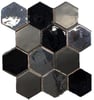 Grandeur Hexagonel wandtegel 28x30cm - black
