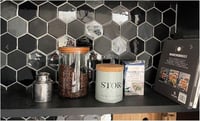 Grandeur Hexagonel wandtegel 28x30cm - black