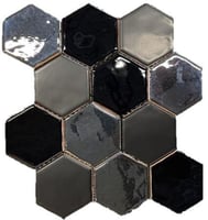 Grandeur Hexagonel wandtegel 28x30cm - black