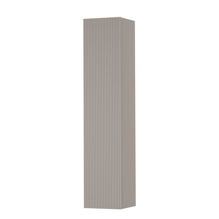 Ink Hoge kast tbv grepen - 169x36cm - 1 deurs - links/rechts - verticaal gefreesd - mat kasjmier grijs