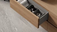 LoooX Wooden U-Floor staand badmeubel 150x46cm massief eiken - old grey