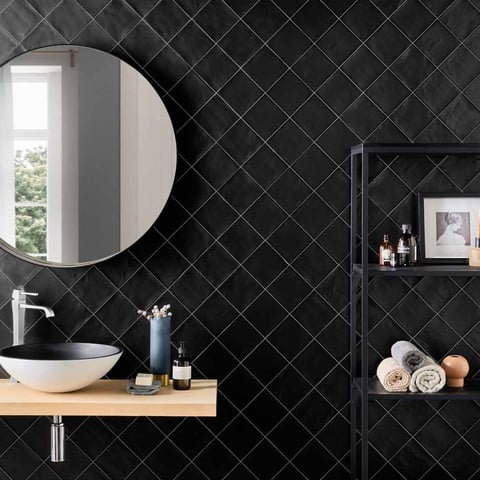 Gazzini Colorart wandtegel 12x12cm - matt black