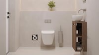 Looox Ceramic Small opzet fonteinkom 23cm keramiek - mat wit