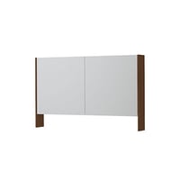Ink SPK3 spiegelkast 2 deuren - 140x74cm - warm walnoot