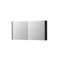 Ink SPK1 spiegelkast 2 deuren - 140x60cm - fineer matt intens black