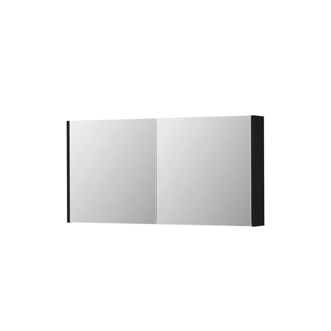 Ink SPK1 spiegelkast 2 deuren - 140x60cm - fineer matt intens black