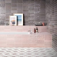 Gazzini Colorart wandtegel 6x24cm - gloss dark taupe