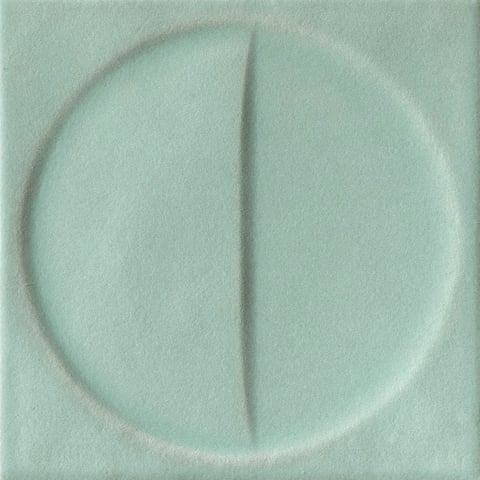 Iris Bottega wandtegel 15x15cm - Terrecotte Motivi - turchese