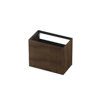 Ink onderkast 80x45cm - push to open - 2 lades - horizontaal gefreesd - fineer chocolate