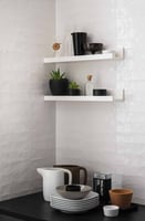Gazzini Colorart wandtegel 6x24cm - gloss white
