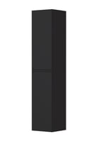 Ink hoge kast 170x35cm - greeploos - 2 deuren - links/rechts - front vlak - mat zwart