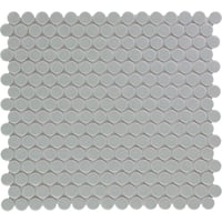 NIET MEER LEVERBAAR Sample - The Mosaic Factory Venice Pennyround - Grey Blue Glossy