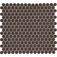 NIET MEER LEVERBAAR Sample - The Mosaic Factory Venice Pennyround - Brown Glossy