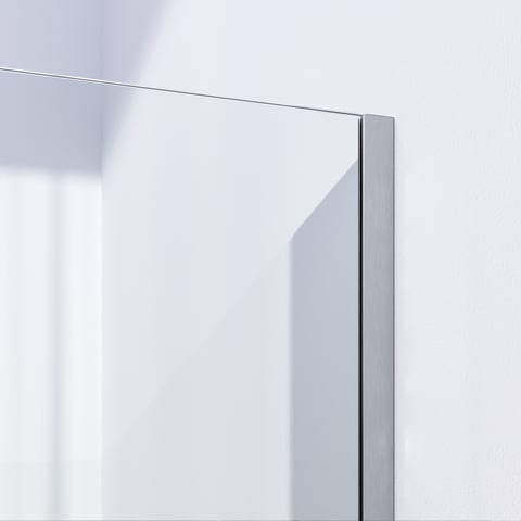 Brauer Season Inloopdouche 140x200cm met muurprofiel - geborsteld RVS PVD