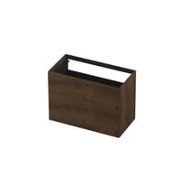 Ink onderkast 90x45cm - push to open - 2 lades - horizontaal gefreesd - fineer chocolate