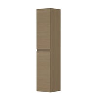 Ink hoge kast 169x35cm - houten keerlijst - 2 deuren - links/rechts - front vlak - olijf eiken