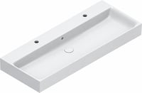Catalano Premium wastafel 120x47cm keramiek - 2 kraangaten - glans wit