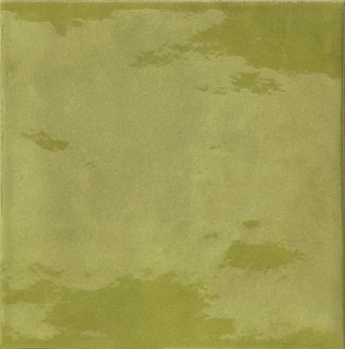 Iris Bottega wandtegel 15x15cm - TerreLucide - verde