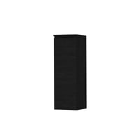 Ink half hoge kast 106x35cm - houten keerlijst - 1 deur - links/rechts - front vlak -  fineer matt intens black