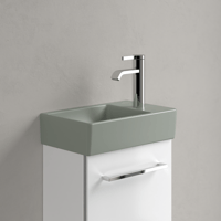 Villeroy & Boch Avento fontein 36x22cm - kraangat rechts - morning green CeramicPlus