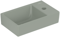 Villeroy & Boch Avento fontein 36x22cm - kraangat rechts - morning green CeramicPlus