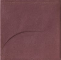 Iris Bottega wandtegel 15x15cm - Terrecotte Motivi - amaranto