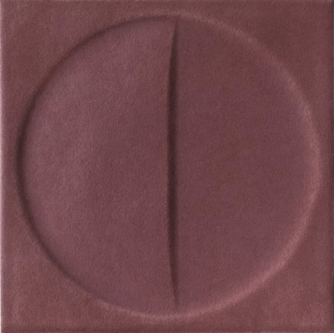 Iris Bottega wandtegel 15x15cm - Terrecotte Motivi - amaranto