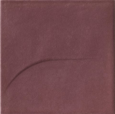 Iris Bottega wandtegel 15x15cm - Terrecotte Motivi - amaranto