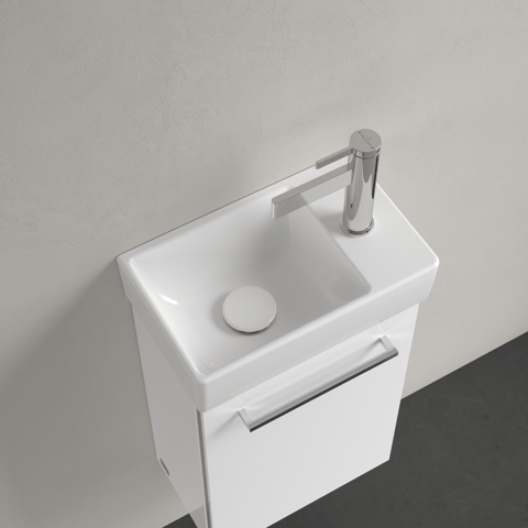 Villeroy & Boch Avento fontein 36x22cm - kraangat rechts - wit