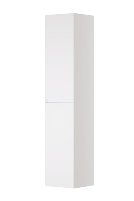 Ink hoge kast 170x35cm - greeploos - 2 deuren - links/rechts - front vlak - mat wit