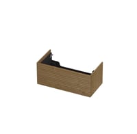 Ink onderkast 90x45cm - push to open - 1 lade - horizontaal gefreesd - fineer natur