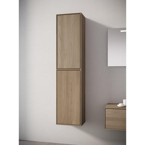 LoooX Wooden Cabinet Facet hoge kast 40x30x170cm massief eiken - old grey
