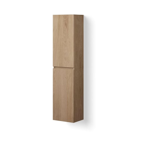 Looox Wooden Cabinet hoge kast 170x40x30cm massief eiken - old grey
