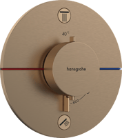 Hansgrohe ShowerSelect Comfort S afbouwdeel voor inbouwthermostaat met 2 functies - Brushed Bronze