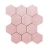 Grandeur Hexagonel wandtegel 28x30cm - rose